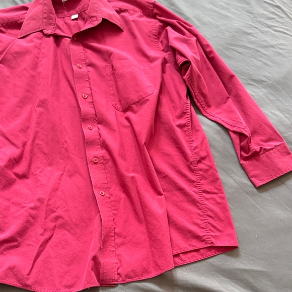 Pierre Cardin Red Casual Button Down Shirt - Picture 5 of 5